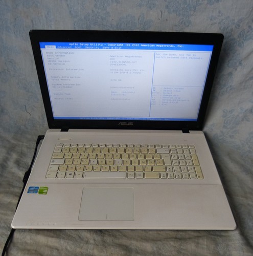 #Sasfepu# Ordinateur portable ASUS X75V (HS pour pièces) - Afbeelding 2 van 13