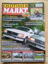 Oldtimer Markt, 10/ 2008, u. a. Opel Monza, Senator, Chevrolet Bel Air ....