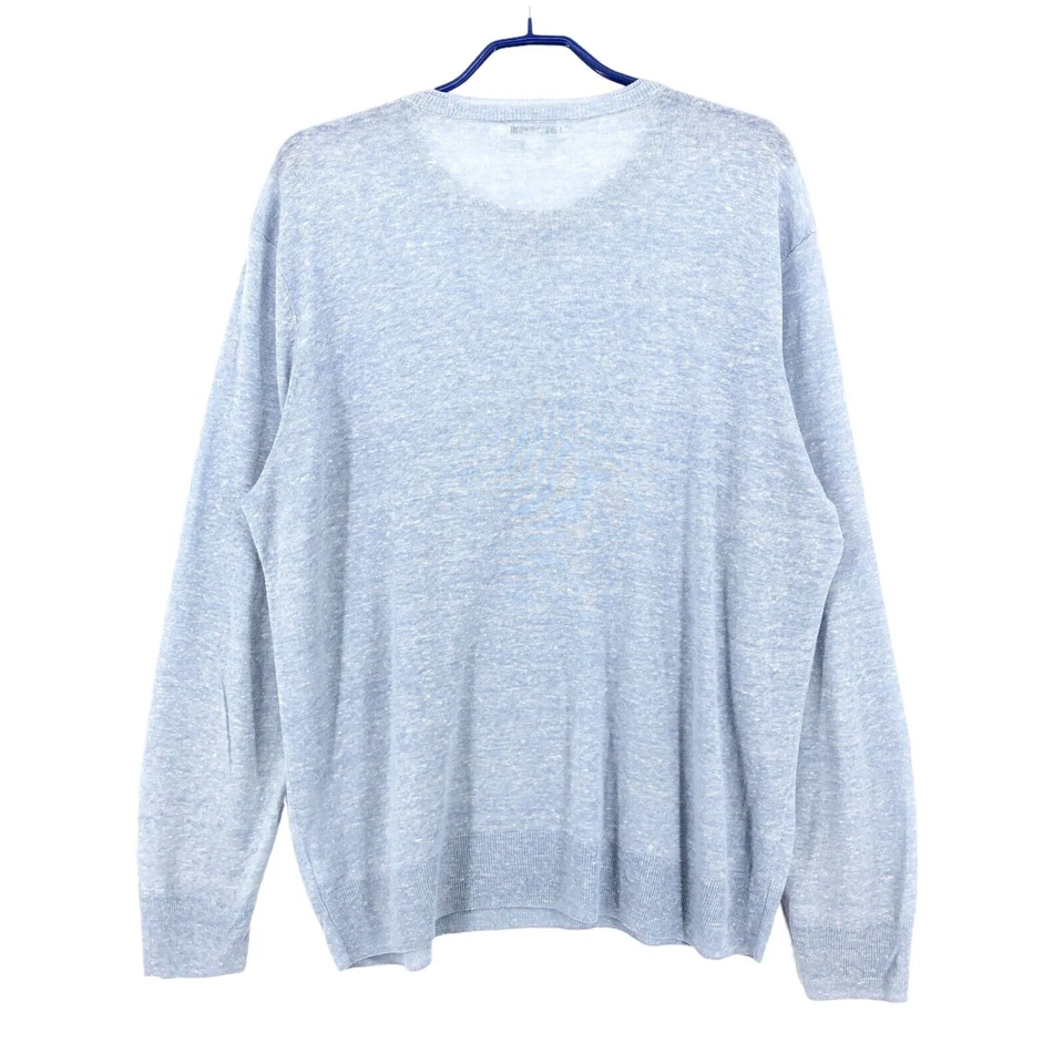 Suéter de cuello redondo 58 % lino talla XL de Calvin Klein para hombre Foto 2 de 4