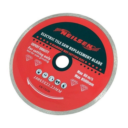 180mm Electric Tile Saw Replacement Diamond Blade Continuous Rim