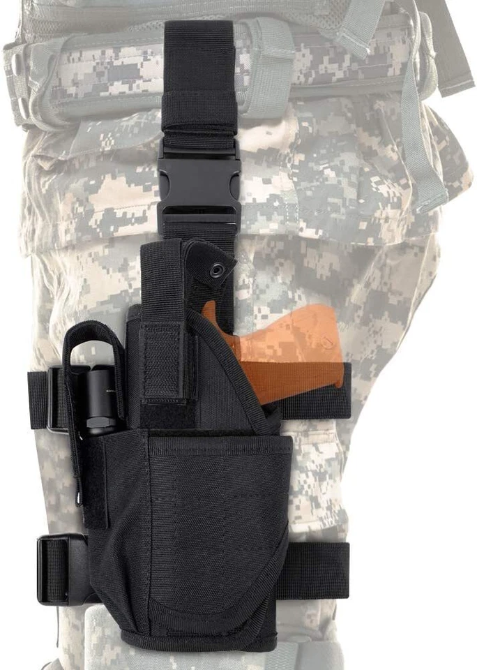 Funda de pierna caída para pistola para diestros táctica muslo Airsoft Foto 2 de 4