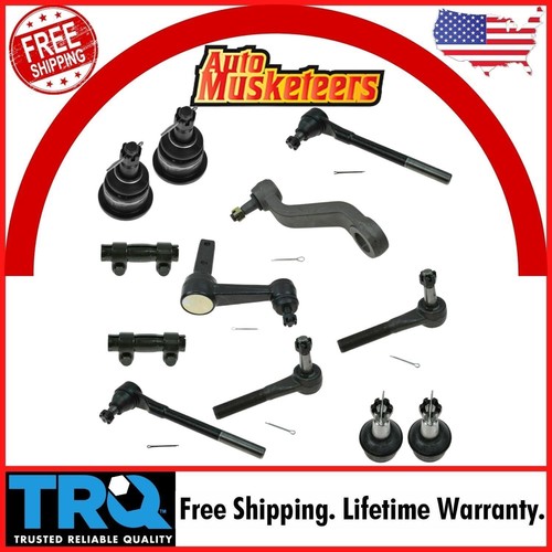 TRQ Tie Rod Ball Joint Adjusting Sleeve Idler Pitman Arm Set for Ram