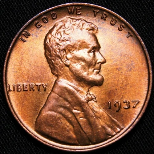 1937 Lincoln Wheat Cent  MS+++R/B