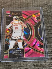 2024 Panini Select WNBA - Premier Level Pink Ice Prizm #130 Aaliyah Edwards (RC)