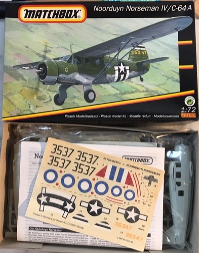 1/72 WW2 Transport Noorduyn Norseman IV / C64A USAF & RAF - MATCHBOX