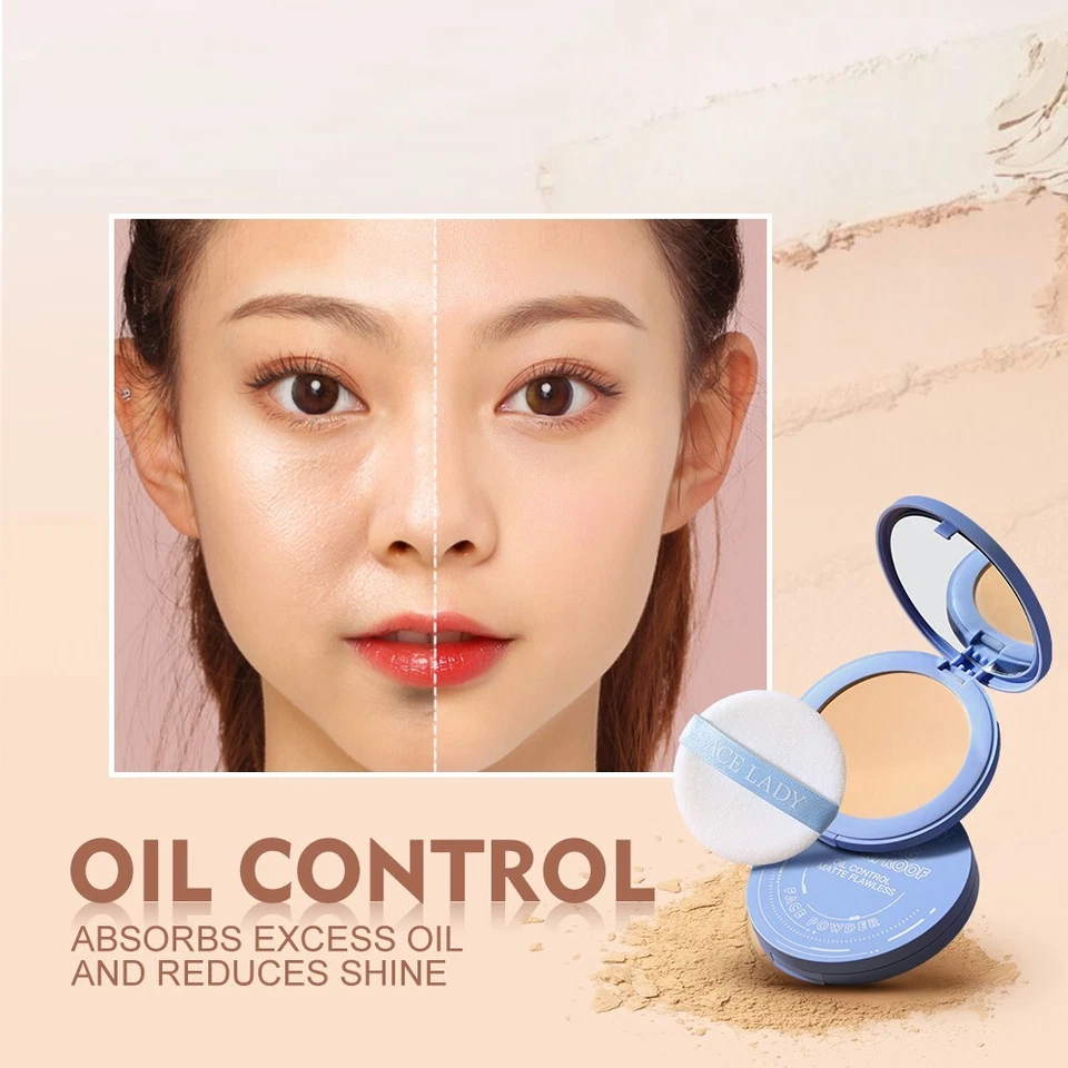 SACE LADY Silk Soft Mist Powder Cake Natural nude makeup Long-lasting Waterproof - Image 3 of 4