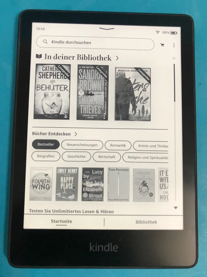 Kindle Paperwhite (11. Gen) - 8-16-32GB SignEdit. , WIFI, 6.8"-OHNE Werbung-TOP- - Bild 4 von 4