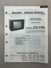 Sharp 20LP86 Original Service Manual Free Shipping