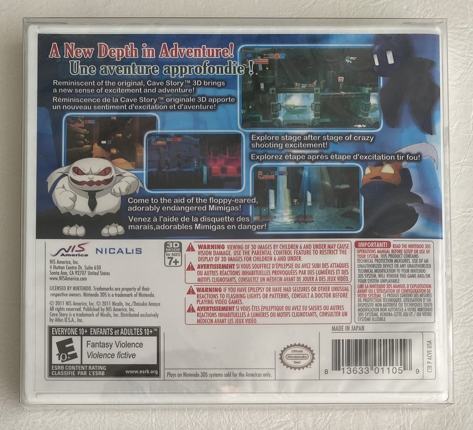 Cave Story 3D (Nintendo 3DS, 2011, New & Sealed) eBay
