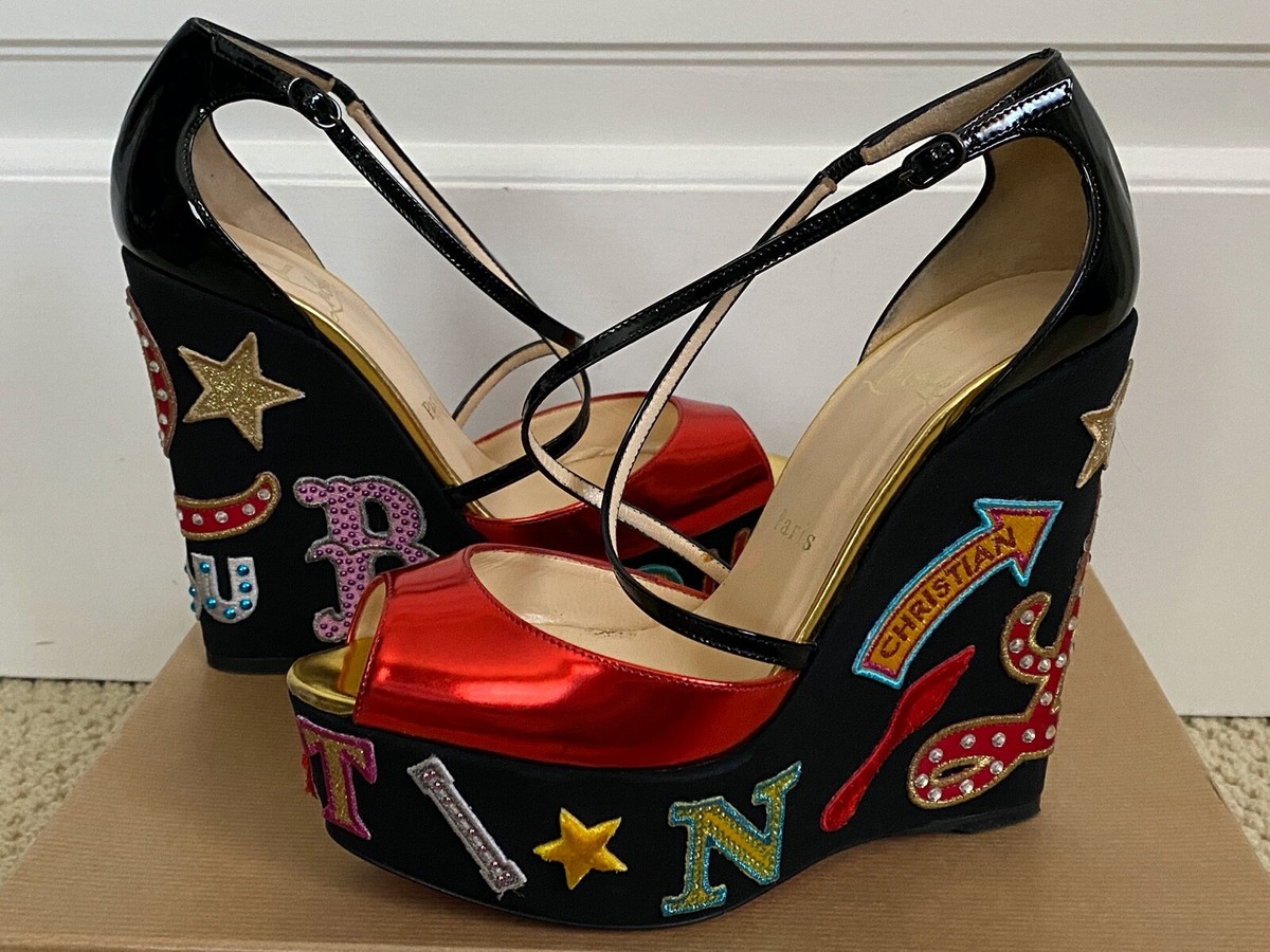 Christian Louboutin Loubi Zeppa 20th Anniversary Letter Christian Louboutin Loubi Zeppa 20th Anniversary Letter