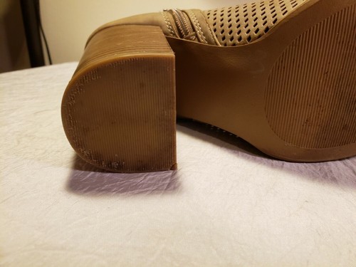Coconuts by Matisse Brown Suede Zip Ankle Fashion Boots Size 7 - 4" Heel - Picture 9 of 12