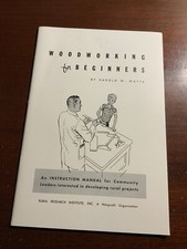 Woodworking for Beginners Harold W. Watts Rural Research Institute Booklet Vtg