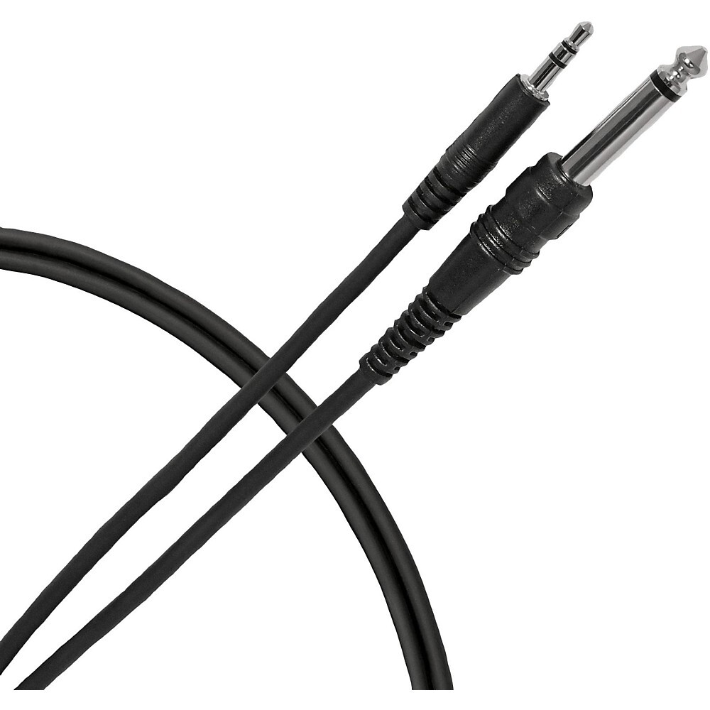 Соединительный кабель Livewire Essential с разъемом TRS 3,5 мм и разъемом 1/4 TS длиной 5 футов черного цвета