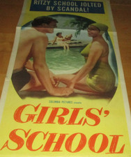 Thurston Hall & Joyce Reynolds in  "GIRLS' SCHOOL" 1950 INSERT 14"x 36"POSTER