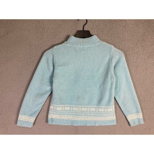 GAP Girls M Blue Snowflake Pullover Sweater Winter Casual - Picture 5 of 6