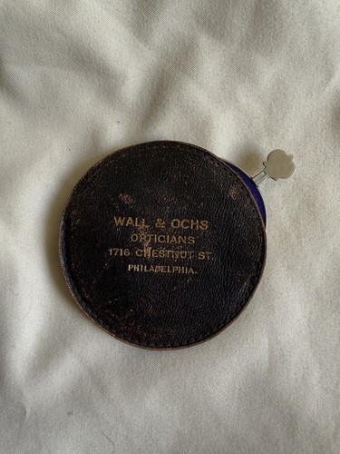 Antique Wall & OCHS Optician Blue Lens 1716 Chestnut St. Philadelphia Rare 1914 - Picture 4 of 11