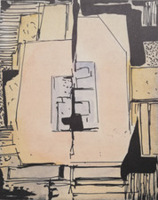 GUALTIERO NATIVI: Rara T.M. Archiviata cm. 50x35, Firmata; Perfetta. STUPENDA!!