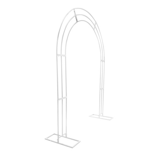 8.53ft Metal Flower Display Frame Wedding Arch Balloon Stands W/ Sturdy Base - Picture 13 of 15