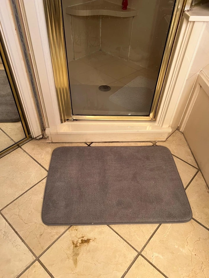 Badteppich Badvorleger Badematte Badeteppich Bad Dusche WC rutschfest saugfähig