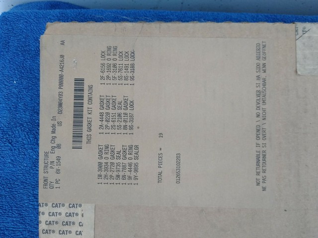 Caterpillar Gasket Kit 6v 1549 6v1549 For Sale Online Ebay