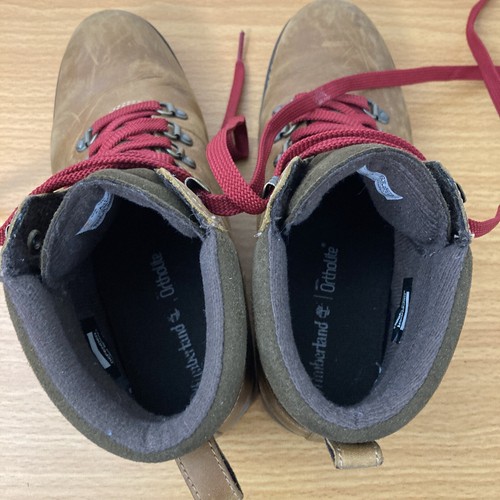 Timberland A1R3G Ellendale Mid Hiker Botín de Cuero Marrón para Mujer 6 M - Imagen 11 de 12