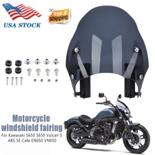 Fairing Windshield Windscreen For Kawasaki Vulcan S 650 VN650 Cafe SE 650 15-24