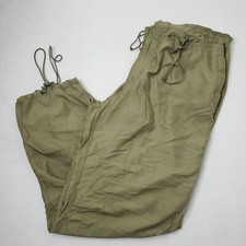 Vintage Y2K Old Navy Army Green Cargo Windbreaker Pocket Parachute Pants Size L