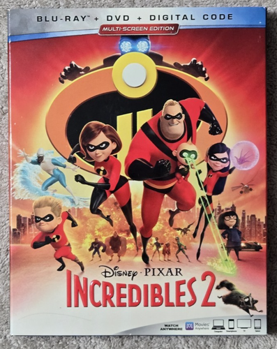 WALT DISNEY - INCREDIBLES 2 - BLU RAY & DVD COMBO - 2018 - CRAIG T. NELSON