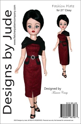 Fashion Plate Doll Clothes Sewing Pattern 21'' Modern Cissy Madame Alexander