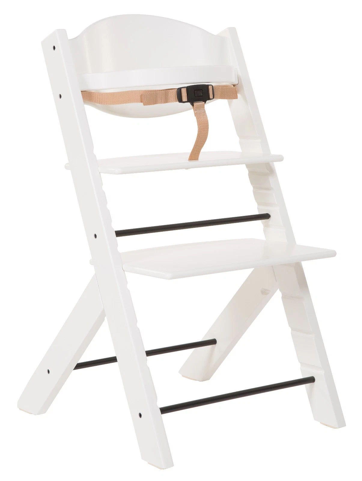 Highchair from Solid Beech Wood Hi-Quality Made in EUROPE 10year warranty -white