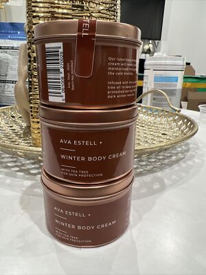 AVA ESTELL Winter Body Cream Tea Tree Skin Protection 250ml/8.5 oz. 3 Pack