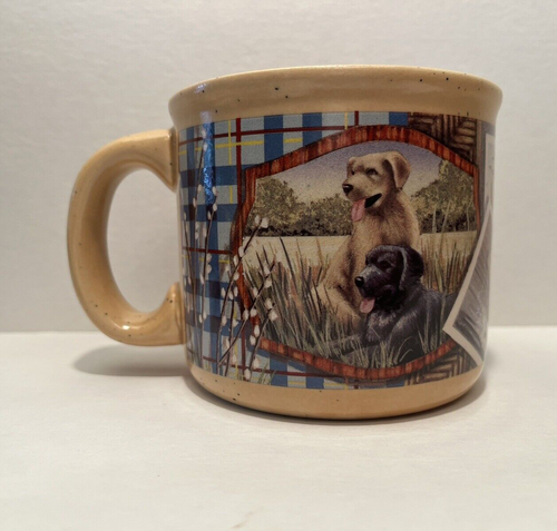 Vintage Labrador Retrievers Duck Hunting Dogs Coffee Mug Russ Berrie Item #12834 - Picture 2 of 14