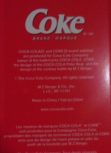 Collectible New in Box COCA COLA WATCH with TIN Mint Condition Never used - Picture 10 of 11