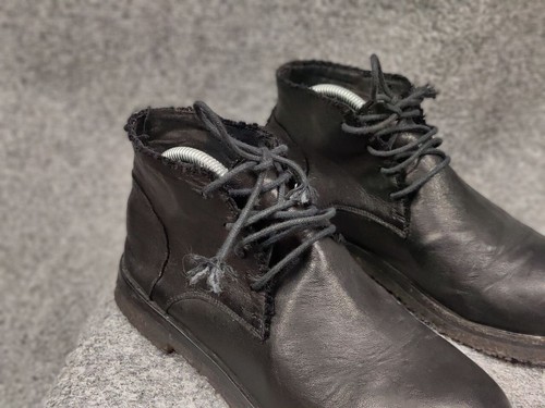 Rundholz Semi Leather Shoe Ankle Boots in Nevada Black Avant Garde - Picture 6 of 21