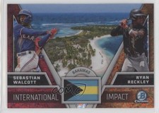 2024 Bowman Chrome Mini-Diamond Refractor Sebastian Walcott Ryan Reckley 09an