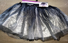 women NEW NWT TUTU SKIRT HALLOWEEN COSTUME WEAR BLACK WHITE one size fits most