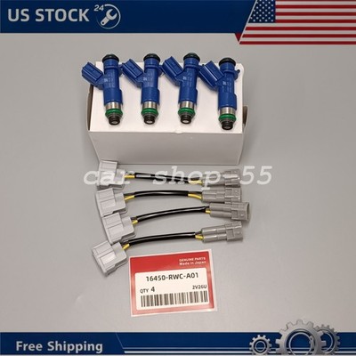 4X OEM 410cc FUEL INJECTORS 16450-RWC-A01 For RDX RSX TSX INTEGRA CIVIC US