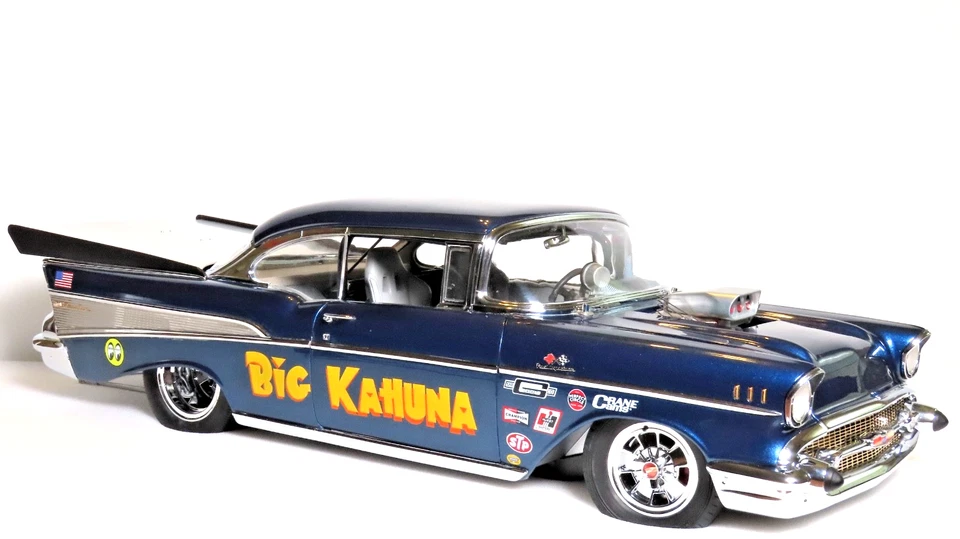 Danbury Mint 1957 Chevy Super Pro Street Big Kahuna #318 scale 1:12 INV# 3555 - Image 3 of 4