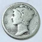 1923 S Mercury Dime circulated 90% Silver Good G to Very Good VG