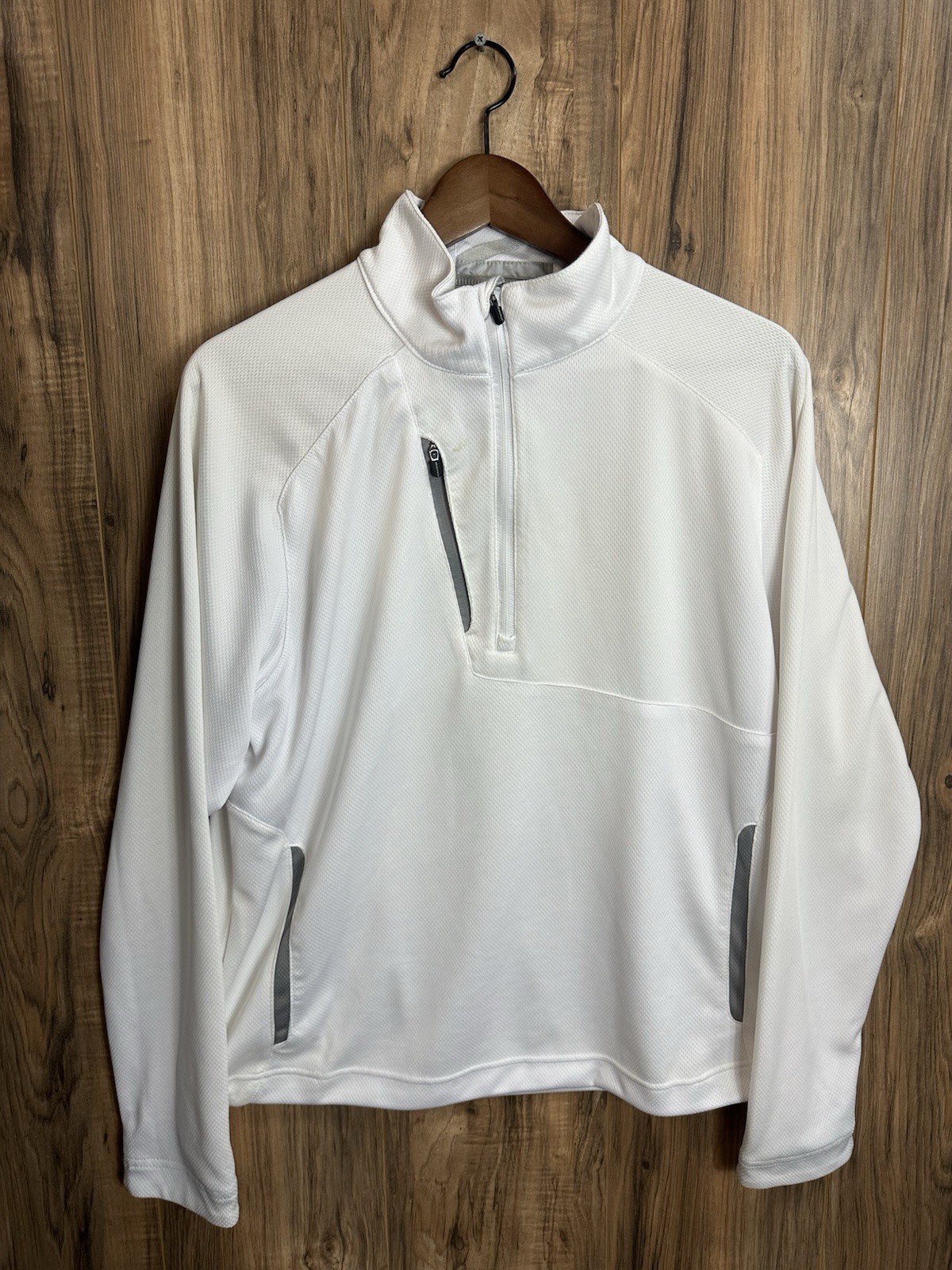 Zero Restriction Jacket Mens Tour Series Thermal 1/4 Zip Knit Size M