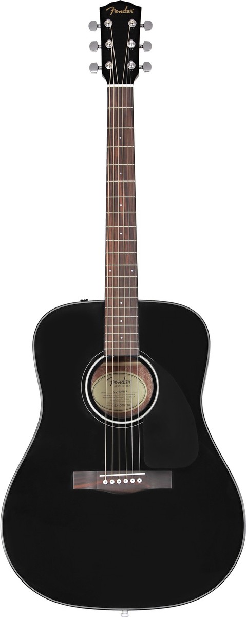 Fender CD-60 Dreadnought Acoustic Guitar - Black