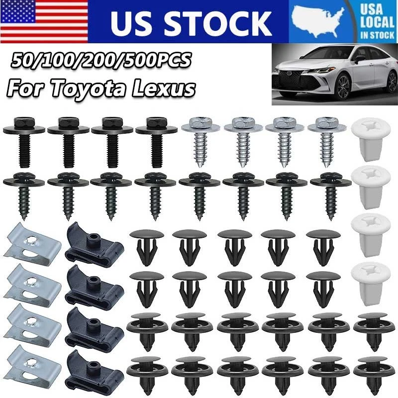Cubierta de tornillo con clip de motor Toyota 50 piezas