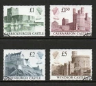 GB QEII 1988 Castles Complete Set of 4 SG1410 to SG1413 - Used