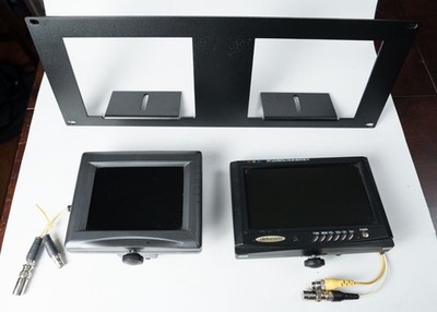 7'' and 5 1/2''  LCD Monitors with Rack Mount - Delvcam