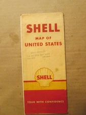 Shell Gas Oil Road Map of the United Statesv1946
