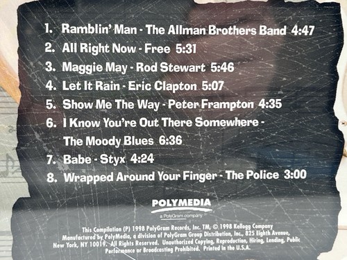KELLOGGS BEST TO YOU IN CLASSIC ROCK CD VARIOUS ARTISTS 1998 (3) - Picture 5 of 6