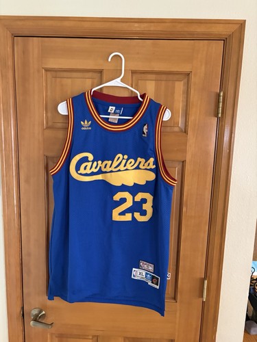 Adidas LeBron James Cleveland Cavaliers Hardwood Classics Jersey Blue 23 XLarge