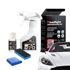 Automotive Headlamp Restoration Fluid Kit 180ml Headlight Polishing Cleaner 2025