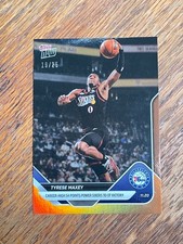Tyrese Maxey 2025 Topps Now Orange /25 #19/25 54 Point Game 76ers SP