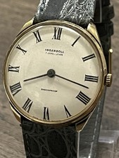 INGERSOLL Herren Uhr • Handaufzug Vintage Armbanduhr (33mm) läuft